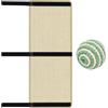 REBECCAGIBSON Tavolo gamba gatto, tappetino tiragraffi in sisal per gatti, tiragraffi per gatti da gamba del tavolo, 25 x 63 cm, con 1 pallina in sisal, per tavoli, panche, divani, scrivanie