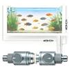 Ysislybin Valvola di Controllo del Flusso d'acqua per Acquario, Connettore per Tubo per Acquario in Lega di Alluminio con Manopola di Controllo del Flusso d'Acqua, Valvola a Sfera Sgancio Rapido (20 mm)