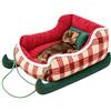 Ocastuted Cuccia Natalizia per Cani Divertente Lavabile Morbida Decorazione Interna | Cuccia Divano di Natale per Animali Domestici Soggiorno Camera da Letto Patio Terrazza Gatti Cuccioli