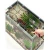 IPAGSEFWE Copertura per acquario in policarbonato | Diverse dimensioni per acquario o terrario: tagliare a piacimento, finestra per mangime, foro d'aria (60 x 50 cm