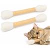 woeaozy Gioco per Gatti in Feltro 30 cm, Set da 2 Giochi Kicker con Erba Gatta | Gioco per Gatti con Catnip, Giocattolo da Afferrare e Calciare, Gioco Interattivo per Gatti da Appartamento