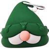 PANGBOER Dispenser Sacchetti per Escrementi Cani, Supporto in Silicone con Clip, Stile Cappello da Babbo Natale, Accessorio per guinzaglio, Aiuto per la Pulizia all ' Aperto, Attrezzatura per la