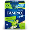 Tampax & Go Mini, 18 Assorbenti Interni con Applicatore in Plastica | Presa Antiscivolo e Doppio Cordino Protettivo, Ginecologicamente Testati, ideali per Flusso Leggero