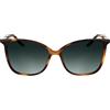 Calvin Klein Women's Sunglasses CK25504S - Havana with Gradient Petrol Lens