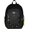SEVEN S.P.A. Seven, Zaino Scuola, Tech Line, Nero, Doppio Scomparto, 29 L, 33x44x22 cm, Scuola Media, Superiore, Zaino Ragazzo, Zaino Ragazza