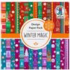 Ursus 4108 00 05 - Confezione di carta decorativa Winter Magic, 30 fogli | Carta decorativa da 190 g/m² con motivi vari, 15 x 15 cm, stampata su entrambi i lati, carta per lavoretti fai da te