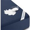 Utopia Bedding Coprimaterasso impermeabile Twin XL, in spugna di alta qualità, 200 g/m², traspirante, stile aderente, con tasche elastiche (blu navy)