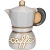 THUN - Decorazione da parete caffettiera in ceramica Country Bloom, media - 13,6X4,2X16,1 - Ceramica