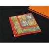 HERMES Sciarpa di seta HERMES Persona Petit Carre Gavroche arancione giallo 17x17 nuova