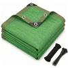 LCYGHA Vela ombreggiante 1.5x2.8m in HDPE Traspirante Tenda a Vela Parasole Rettangolare Protezione Solare Respirante Anti UV Giardino Esterni Verde
