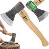 STREND PRO accetta A613 Sandblaster 1000 g | manico in frassino 400 mm | testa sabbiata e verniciata | campeggio, giardino e legna da accensione