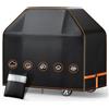 ISEYOU Copertura Barbecue da Esterno, 147 x 61 x 117cm, Telo Copri Barbecue | 600D Oxford, Impermeabile, Antivento, Antistrappo, Anti-UV & Antiscolorimento, Copri BBQ per Weber/Campingaz/Napoleon