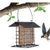 Generico Mangiatoia Per Uccelli Appesa - Dispenser Per Palline Di Grasso Riutilizzabile E Lavabile | Resistente A Scoiattoli E Agenti Atmosferici Per Giardino E Balcone | Per Colibrì, Picchi, Pappagalli E Ucce