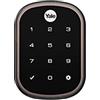 Liftmaster Yale | LiftMaster Smart Lock con catenaccio touchscreen, funziona con l'app myQ e chiave di Amazon in garage se abbinato a Smart Garage Hub (venduto separatamente), bronzo lucidato ad olio