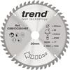 Trend Lama per sega a compasso ATBR 250mm 48T TCT Foro 30mm | Tagli puliti e precisi nel legno: 48 denti TCT, 2,2 mm di taglio, angolo +7°, finitura media, CSB/CC25048T