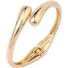 Yamobi 2 pezzi bracciali dorati per donne, set di gioielli Chunky, bracciali dorati impermeabili e resistenti allo scolorimento per occasioni speciali