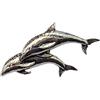 Brazil Lederwaren Spilla da bavero doppio-Delfin | per cappello o risvolto | spilla pin button