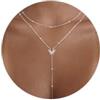 WATEFOER Collana Lunga a Y Donna Oro, Collane Lariat Placcata in Oro 14K | Collana a Y con Ciondolo Zirconi Sole, Collana Multistrato Regolabile, Gioielli Regalo per Natale San Valentino Compleanno