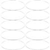 ORFOFE Bracciale Rigido da Donna Argento 50 Pezzi in Ferro, Elegante | Stile Minimalista e Rotondo, Combinazione Versatile, Gioielli di Moda per Donna, Finitura Semplice