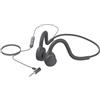 fesoklaf Cuffie sportive a orecchio aperto, con archetto per il collo, cuffie da corsa con microfono da 3,5 mm/connettore tipo C, controllo in linea, cuffie stereo per ufficio, ciclismo, jogging