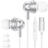 FoBrown Auricolari con cavo USB C con microfono tipo C, cuffie in-ear cablate per iPhone 17 Air 16 15 Pro Max Plus, Samsmung Galaxy A16 A17 A25 A26 A35 A36 A53 A54 A55 A56 5G S21 S22 S23 S24 S25 Ultra