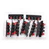 KUOQIY 10 Pezzi 64x19 mm Morsettiera per Altoparlanti a 4 Vie, Molla Speaker Terminale Clip, Morsettiera Blocco Push Release a Molla per Altoparlanti