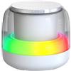Generic Altoparlante portatile, subwoofer, lettore musicale con luce RGB, lettore musicale audio portatile con 7 luci di respirazione graduate preimpostate, altoparlanti da esterno per spiaggia, auto