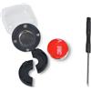 UAYESOK Supporto magnetico per radio CB Ham, supporto per microfono, manopola rotonda con adesivo 3M per Kenwood, Motorola Mobile Radio (nero)
