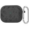Tufgo Custodia dai colori vivaci per AirPods Pro 1 stile personale (nero) | Silicone ammortizzante, protezione contro le cadute, resistente ai graffi, adatto solo per AirPods Pro 1, nero, blu, viola