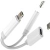 WASRUYI Adattatore Lightning (2 in 1) per iPhone 14 Pro Max a jack per cuffie da 3,5 mm, splitter per auto, cavo audio Aux per Apple MFi, certificato MFi, adattatore per iPad Pro, accessori per auricolari