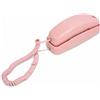 SENECESLI Telefono con Filo, Cavi Leggeri Montati a Parete -Telefono Home -TRIMline Senior Friendly Mini per Ufficio (Roseo)