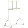 Pedestal Moon Light Pearl - Carrello per TV con rotelle per schermi da 32 | Supporto mobile per TV dal design moderno danese, con ruote per schermi di piccole e medie dimensioni.