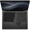 LYMISPIYA Protezione per tastiera compatibile con MacBook Air 13,6/15 e Pro 14/16 M1 M2 M3 M4 M5 2021-2026, in TPU ultra sottile, nero trasparente, pellicola protettiva per tastiera contro polvere e liquidi