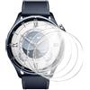 MGUEIAO 4 Pezzi Vetro Temperato Compatibile con Xiaomi Watch S5, HD Pellicola Protettiva, Anti-Graffio Protezione Film