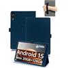 toergy Custodia protettiva per tablet TECLAST T65 da 13,4 pollici 2025 con cinghia da polso e supporto e funzione anti-goccia, design elegante e semplice, blu