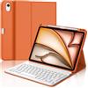 IVEOPPE Cover Tastiera per iPad Air 11 M4 2026/M3 2025/M2 2024 11 Pollici | Keyboard Magnetico Staccabile, Italiano QWERTY, Custodia Tastiera Bluetooth con Portapenna per iPad Air 11, Arancione