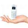 Longben BM70 Il cellulare più piccolo e sottile al mondo, mini telefono portatile con auricolare Bluetooth (Bianco)