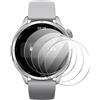 MGUEIAO 4 Pezzi Vetro Temperato Compatibile con Xiaomi Watch S4, HD Pellicola Protettiva, Anti-Graffio Protezione Film