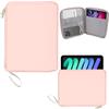 Yanxing Custodia per tablet da 11 pollici, 29 × 22 × 2 cm, per iPad 11, 9-11 pollici, con cuscino morbido, impermeabile, scomparto portaoggetti, adatta per riporre tablet, mini tastiera (rosa)
