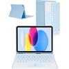 kantaj Custodia con tastiera per iPad con touchpad per iPad 11a generazione | iPad 10a generazione 10,9 2022, tastiera magnetica wireless staccabile, custodia per iPad 11/10 generazione, layout UK
