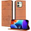 XINYEXIN Custodia in Pelle per Xiaomi Redmi Note 17 Pro Max 5G | Marrone, Cover a Libro, Portafoglio, Blocco RFID, Slot per Carte, Chiusura Magnetica, Supporto, Antiurto