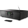 MAJORITY Quadriga Maxi 200W Sistema Hi-Fi con lettore CD e radio Internet | Impianto Hi-Fi Completo 2.1 | Radio Internet DAB+/FM, Bluetooth e Spotify Connect | USB, Display a Colori e Ingressi multipli