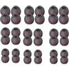 sodeber Set di 18 paia di gommini di ricambio in silicone per auricolari di ricambio, per un suono chiaro e confortevole