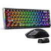 ATTACK SHARK R68HE 8KHz Tastiera Gaming Magnetica & Combo Mouse R5Ultra | Tastiera Cablata Carbon Fiber Alluminio Rapid Trigger RGB + Mouse Wireless 39g, 42K DPI PAW3950MAX-Carbonio Nero