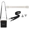 Taoricen Tracolla di ricambio + Maniglia in silicone per Marshall STOCKWELL 3/2, Esterno Viaggi Altoparlanti Cinghia Accessori Cinghia da trasporto e tracolla Set (Bianco)