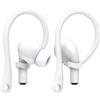 Generic 2 paia di ganci per orecchie compatibili con AirPods/Pro 4, 3, 2 e 1, materiale TPU di alta qualità, ganci antiscivolo sportivi (bianco)