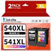 Vintella PG-540XL CL-541XL Cartucce d'inchiostro Sostituzione per Canon 540 541 XL Canon 540XL 541XL per Canon MG3650 TS5150 MG2250 MG3550 MX395 MG4250 MG3150 MG4150 MG3250 MX525 (1 Nero, 1Tri-Colore)