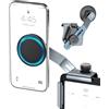 CloudValley Porta Cellulare Auto Magnetico per Tesla Model 3/Y/S/X/Cybertruck [Senza Adesivo & Regolabile Altezza] - Supporto Schermo Touch Screen, Compatibile con Magsafe iPhone 12-16/Android