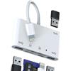 WASRUYI Adattatore per Lightning USB Lettore di Schede SD Micro SD Caricabatterie per Apple per iPhone 14 Pro per iPad Air Trasferire Memoria Esterna Fotocamera TF Card Reader Memoria da Macchina Fotografica