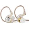 Yinyoo KZ EDX PRO Auricolari con 1DD, EDX PRO Wired in Ear Earbuds HiFi Deep Bass Sound con 1DD Nuovo driver dinamico da 10 mm over ear Headset con cavo staccabile (bianco, senza microfono)
